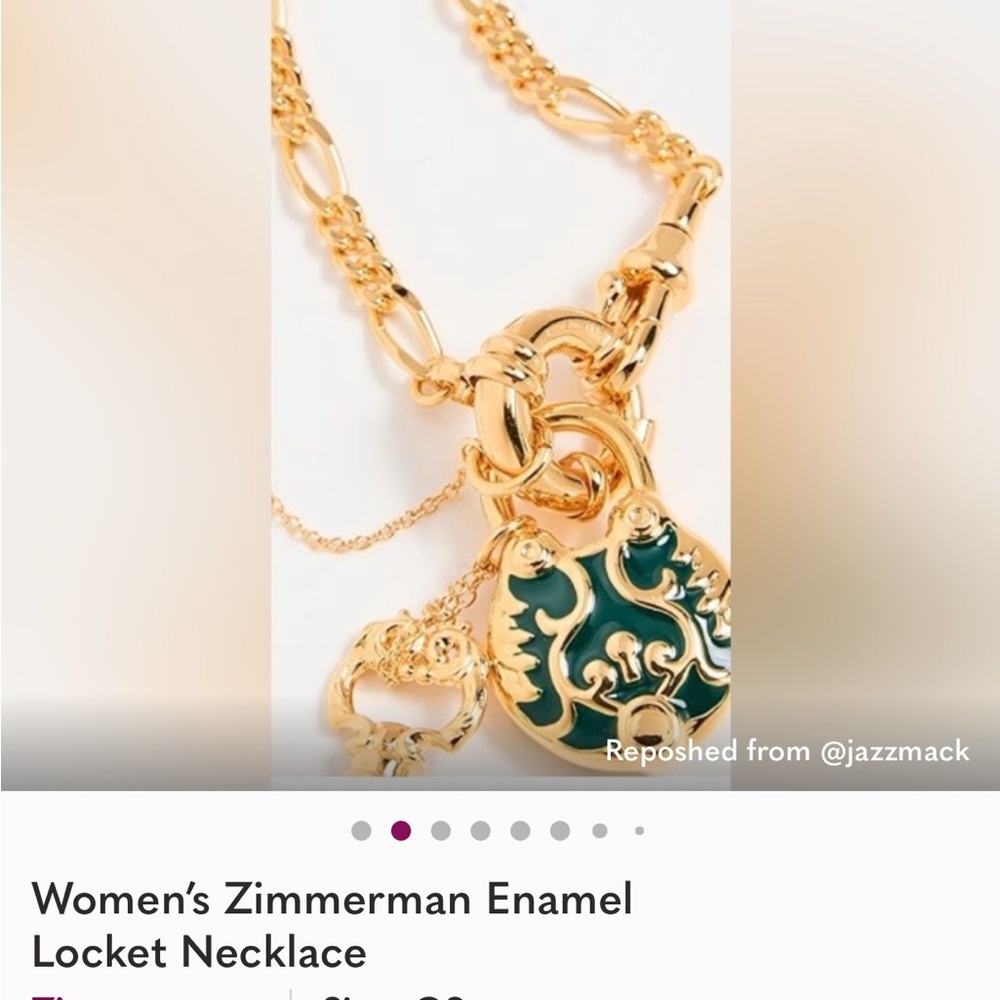 Zimmermann Gold Necklace with Pendant